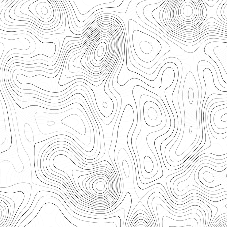 Vector latar belakang peta topografi peta kontur geografis vektor