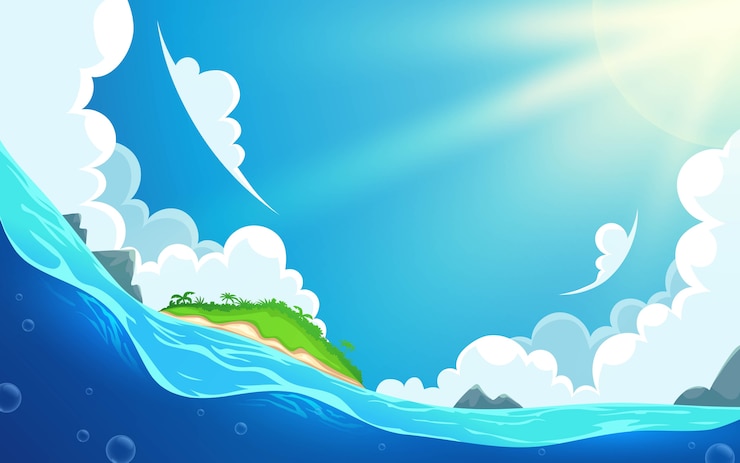 Vector latar belakang pulau