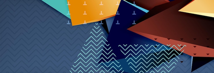 Vector latar belakang segitiga 3d bentuk geometris pola gaya origami dengan bentuk segitiga untuk desain dekoratif desain poster desain garis templat presentasi modern