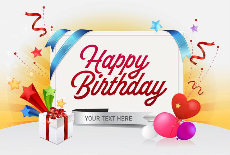Vector latar belakang selamat ulang tahun untuk spanduk, poster, pesta undangan