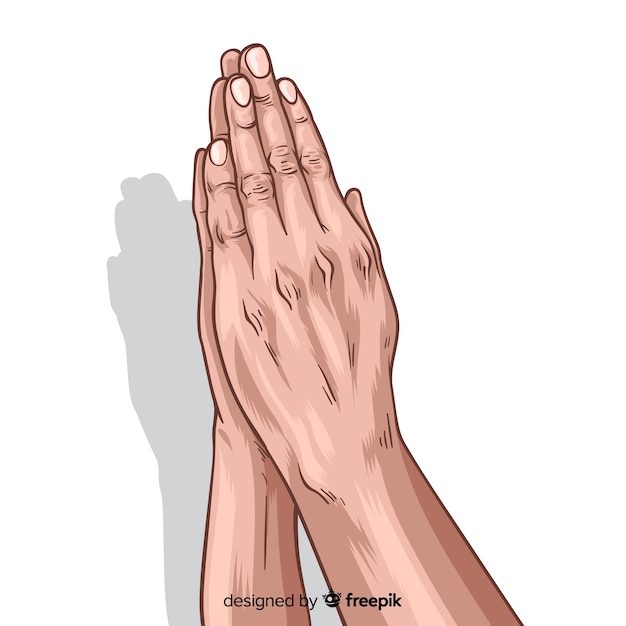 Latar belakang tangan berdoa