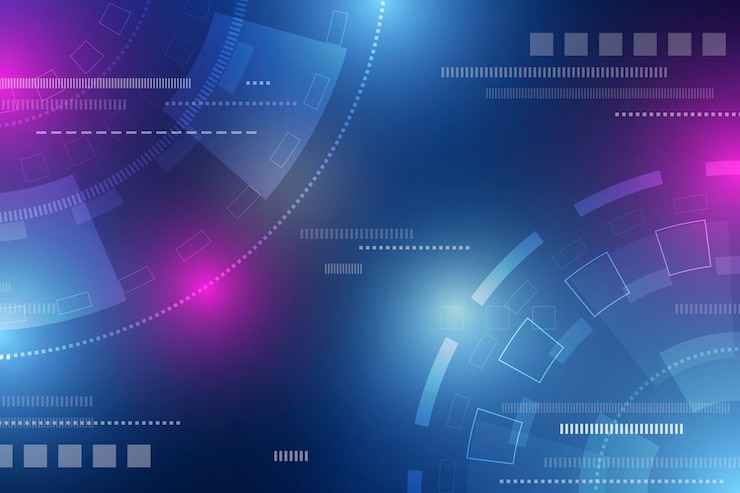 Vector latar belakang teknologi futuristik