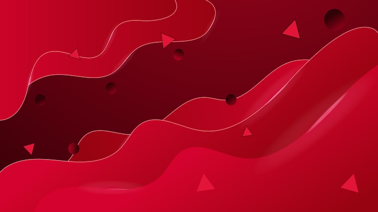 Vector latar belakang vektor geometris abstrak merah untuk slide latar belakang