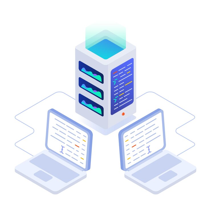 Vector latest collection of software engineering isometric icons