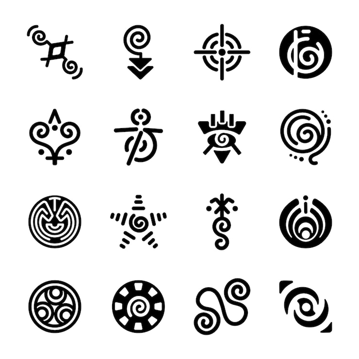 Vector latest collection of spiral symbols solid icons