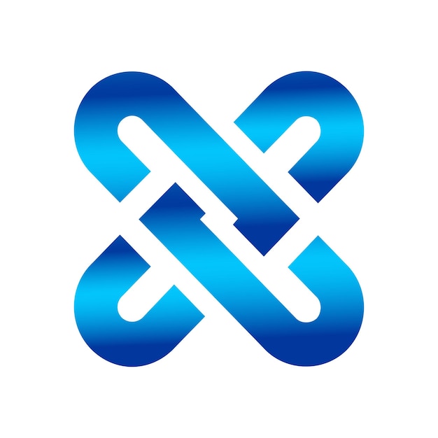 latter X logo vector design illustration