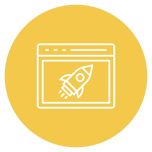 Launch icon vector image Can be used for Internet Marketing Service