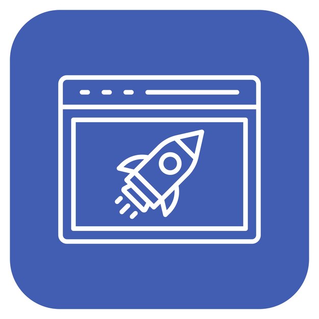 Launch icon vector image Can be used for Internet Marketing Service