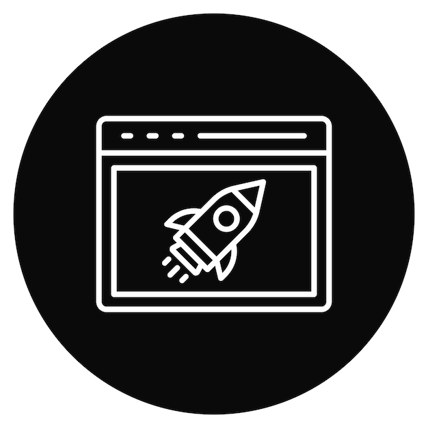 Launch icon vector image Can be used for Internet Marketing Service