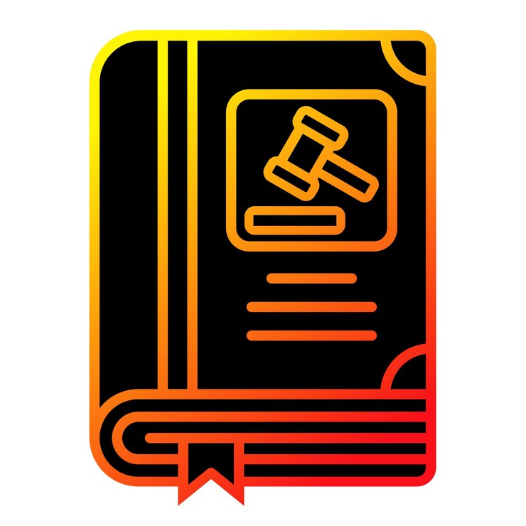 Vector law book icon