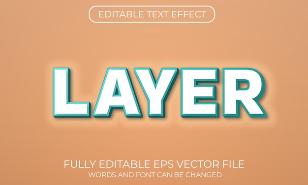 Layer text effect