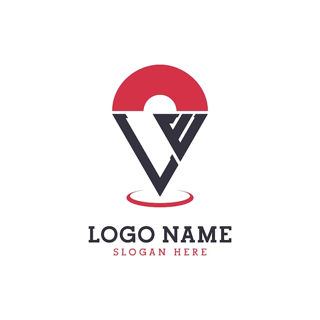 LE Location Icon Design Modern LE Pinpoint Logo for Navigation Map Apps and Location Based Businesses