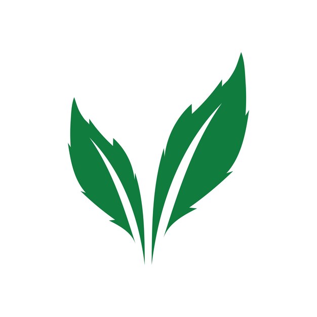 Leaf ecology logo and vector template