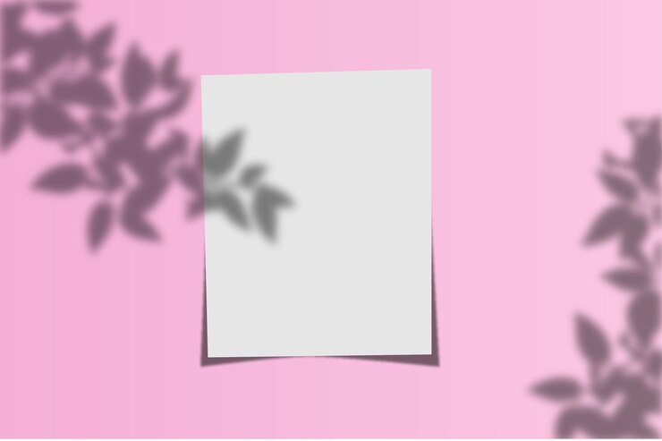 leaf pane shadow overlay effect anthe paper