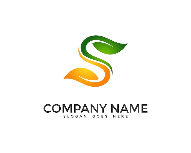 Vector leaves logo design