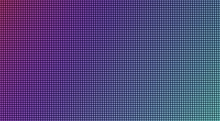 Vector led screen. pixel textured tv background. lcd monitor. digital display. electronic diode effect