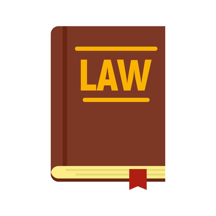 Vector legislation book icon flat illustration of legislation book vector icon isolated on white background
