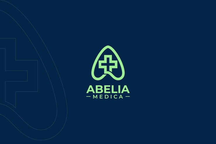 letter a incorporated with medical symbol logo