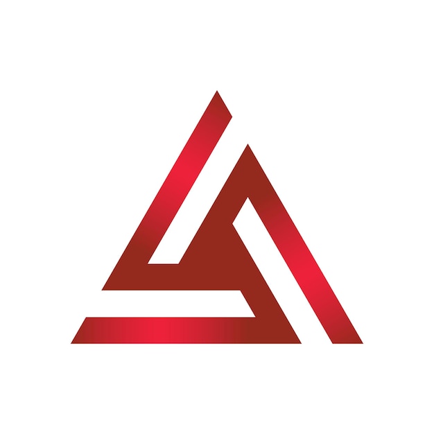 Letter A logo design template elements