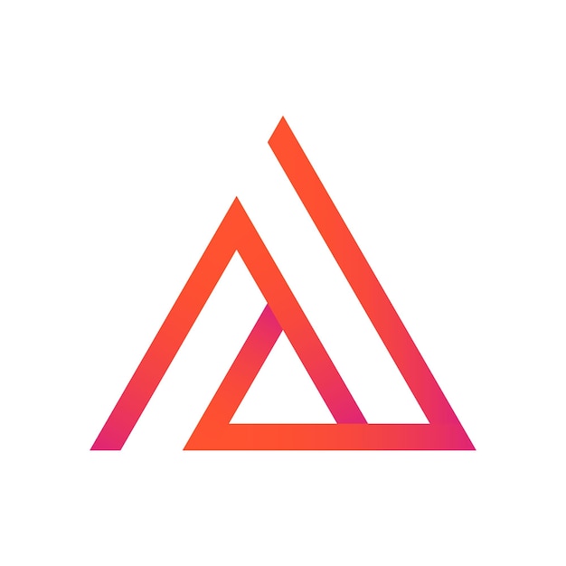 Letter A logo design template elements