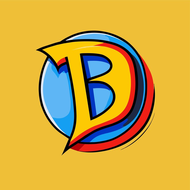 Vector letter b logo design or b logo or logo b