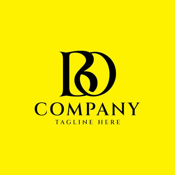 Vector letter bo ob bd db luxury elegant monogram initial logo design vector