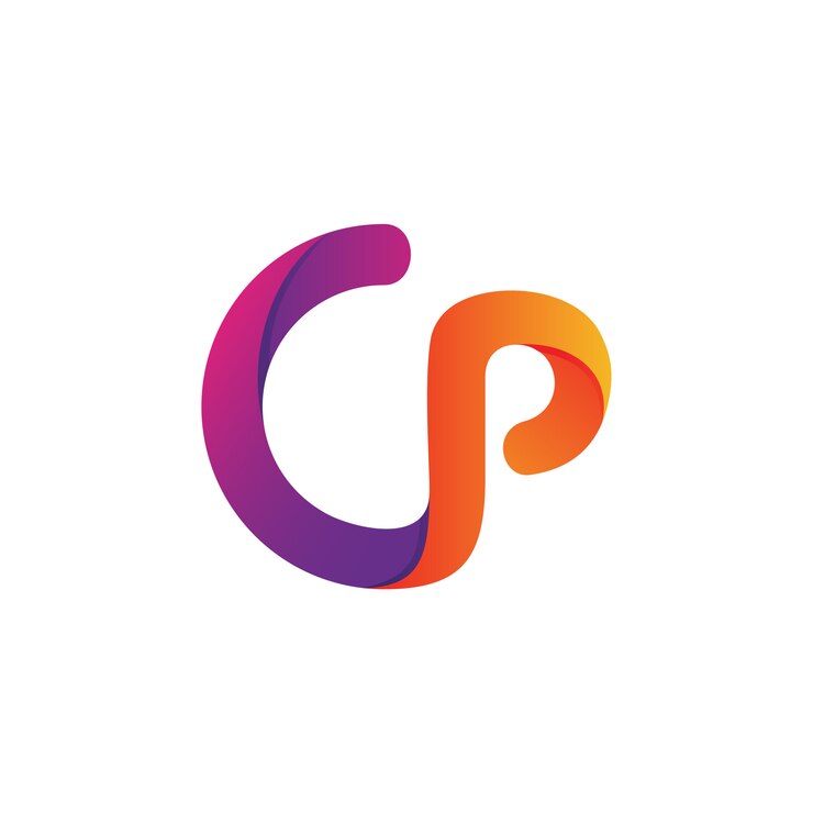 Vector letter c and p logo vector