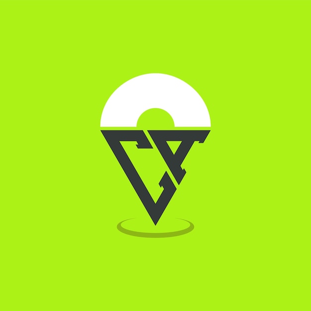 Letter CA Location Logo Design Modern Initials CA Pinpoint Logo for Navigation Map Apps and Location Based Businesses