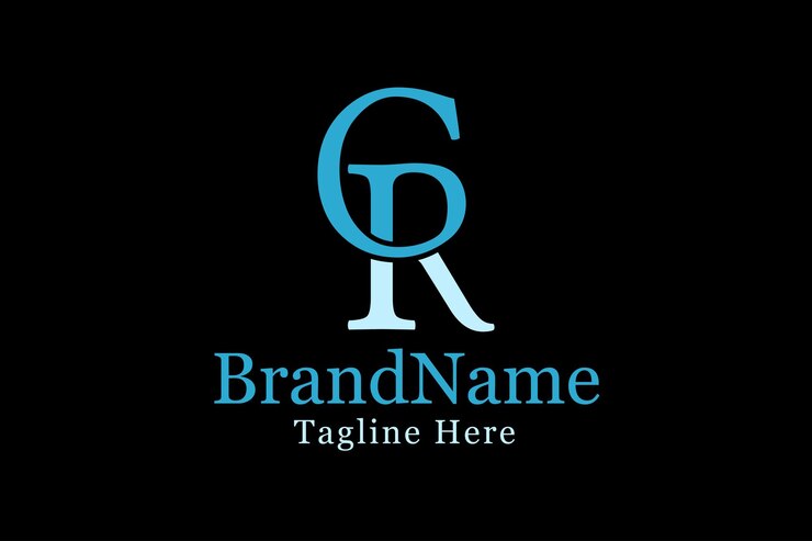 Vector letter cr monogram luxury logo design template element icon vector