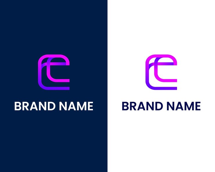 Vector letter e modern logo design template