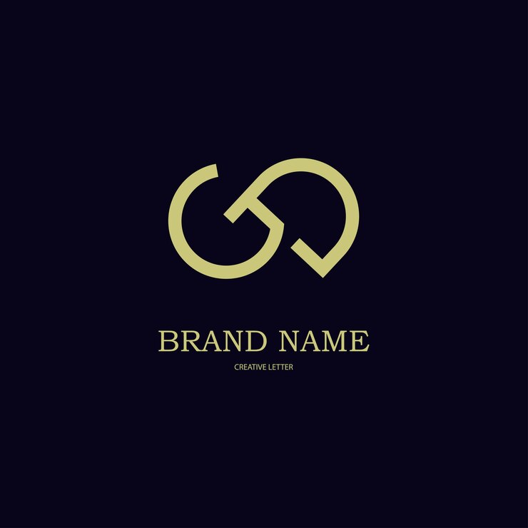 Vector letter gd logo template for initial