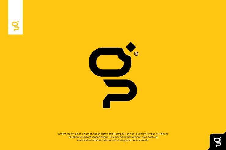 Letter GP logo design GP monogram logo design minimal creative modern