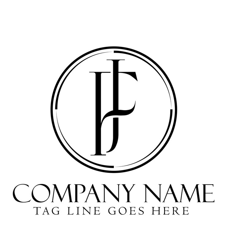 Vector letter jf or fj vector logo design for luxury fashion jewelry boutique salon and startup