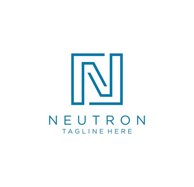 Letter N line Logo creative business