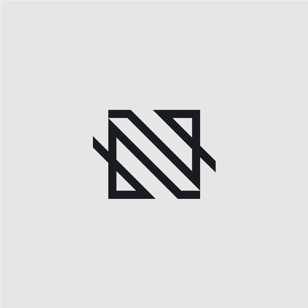 Letter N logo icon design template elements