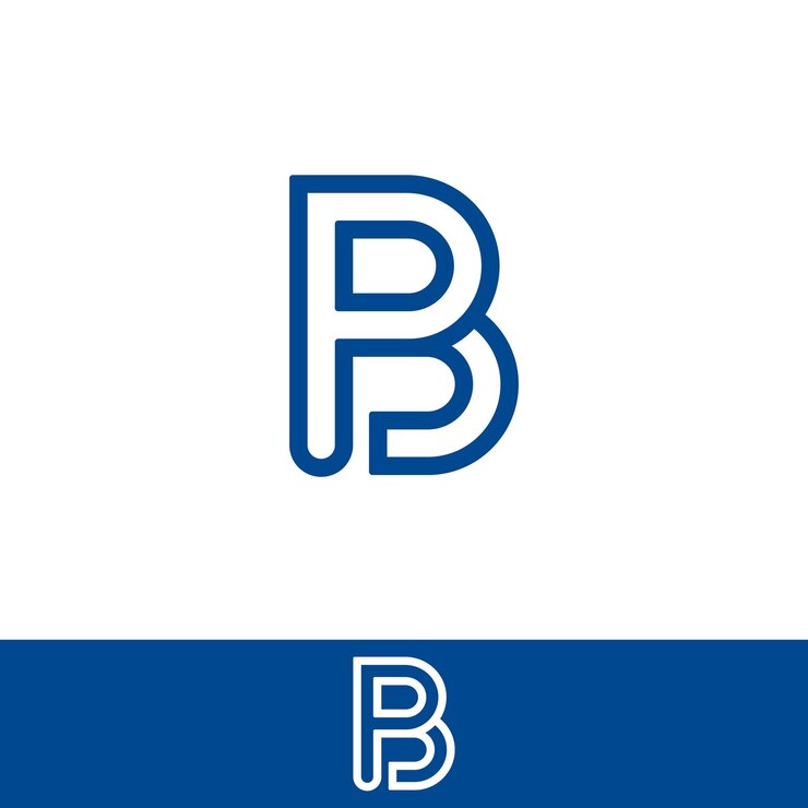 Vector letter p &amp; b logo