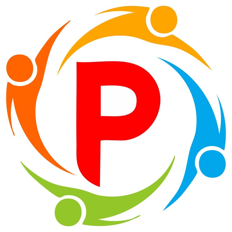 Vector letter p logo icon