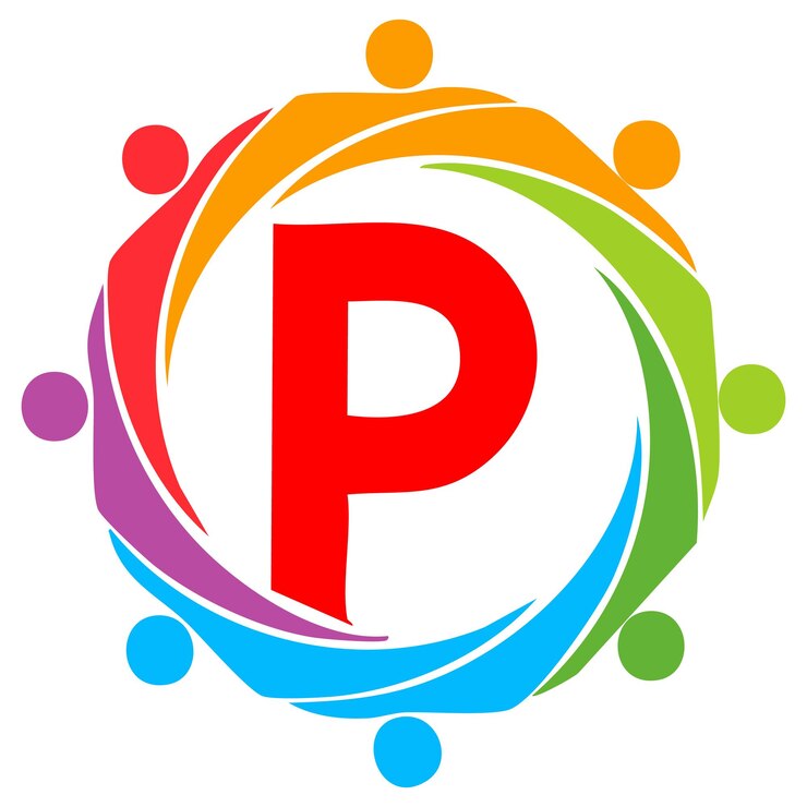 Vector letter p logo icon