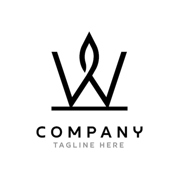 Letter W Leaf Logo Design