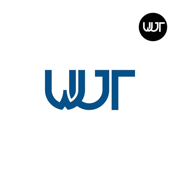 Letter WUT Monogram Logo Design