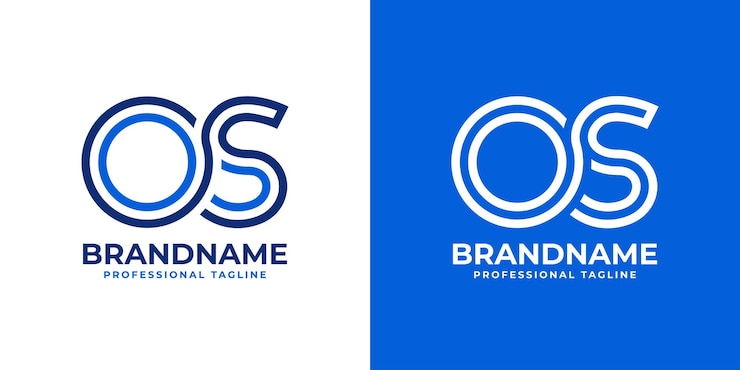 Vector letters os line monogram logo suitable for business with os or so initials