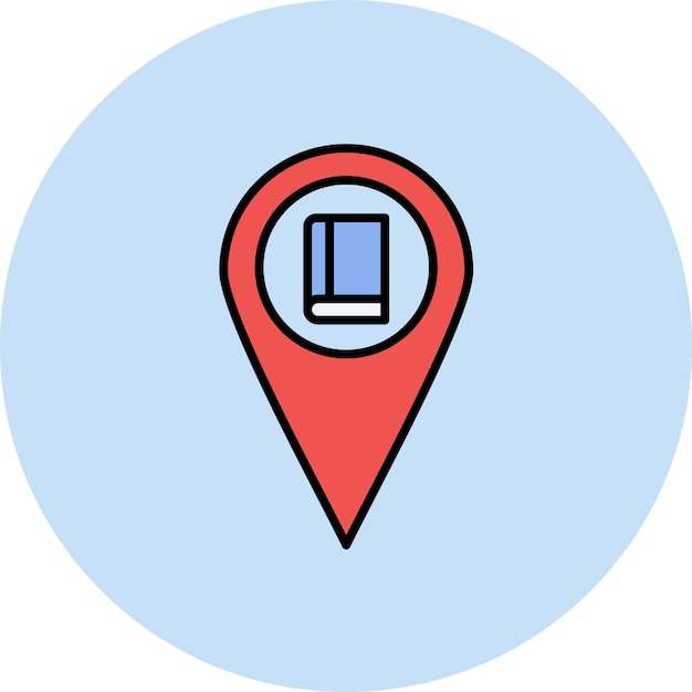 library location icon vector image can be used for library