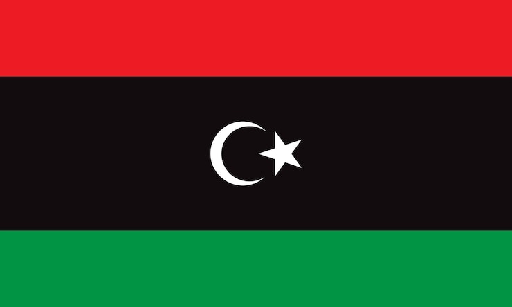 Vector libyan flag a symbol of national identity