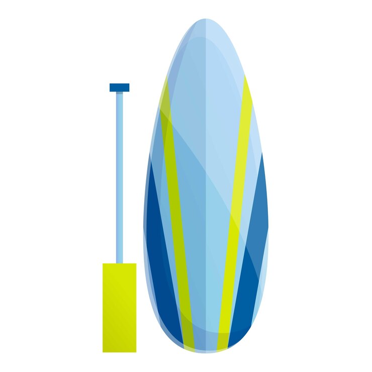 Vector lifestyle sup surfing icon cartoon of lifestyle sup surfing vector icon for web design isolated on white background