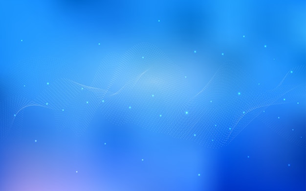 Light BLUE vector background with bubbles