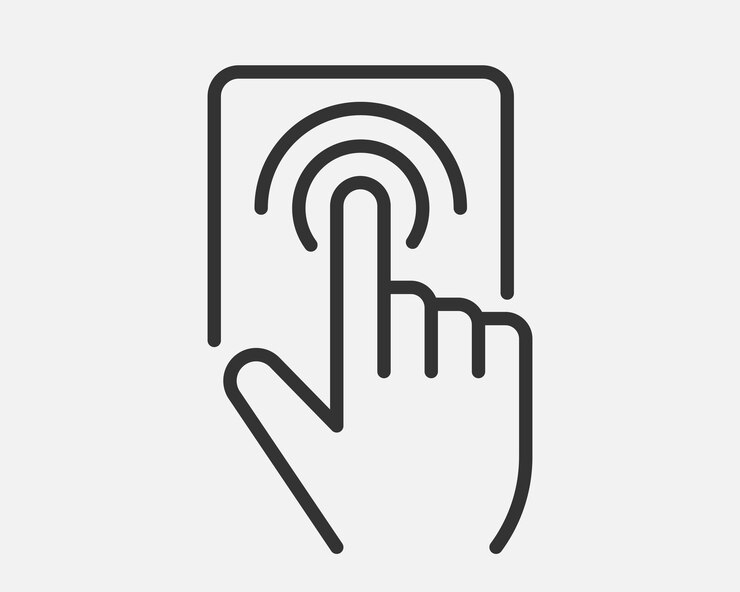 Vector light dimmer icon line trendy design electricity lamp saving energy sign black and white flat style