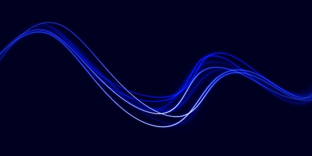light trail wave, fire path trace line, car lights, optic fiber and incandescence curve twirl png. road car headlights. luminous white lines of speed. light glowing effect. blue abstract motion lines.