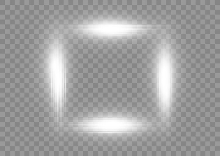 Light white frames square
