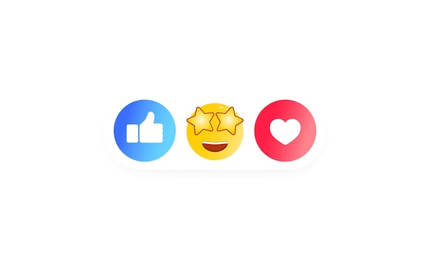 like heart, smiley, thumb up icon like. social media icons. vector on isolated white background. eps 10. laugh, wonder, sad, and angry head emoticons.