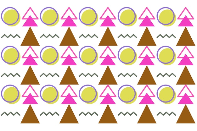 line circle triangle pattern background vector